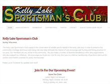 Tablet Screenshot of kellylakesportsmansclub.com